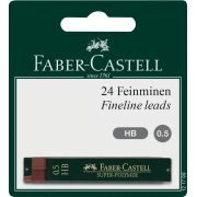 Faber Castell Feinminen Super-Polymer HB, 0,5mm, 24 Minen