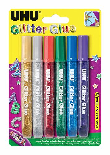 Produktbild von UHU, Glitter Glue Original 6 x 10ml