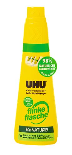 Produktbild von UHU, Vielzweckkleber Flinke Flasche ReNature 100 g/90 ml
