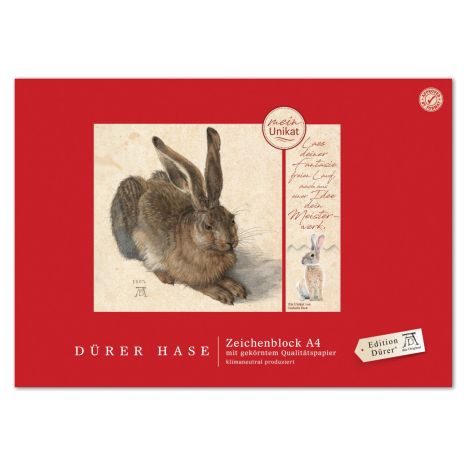 Format Dürer Hase Zeichenblock A4 18 Blatt