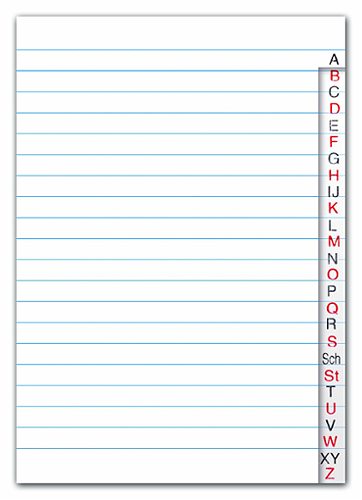 Produktbild von Format, Registerheft A5 40 Blatt liniert