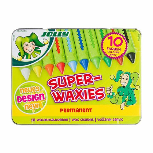 Produktbild von Jolly, Wachsmalkreiden Superwaxies Permanent 10 Stk.