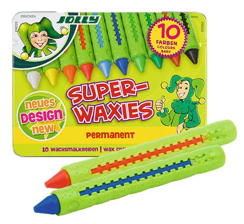 Produktbild von Jolly, Wachsmalkreiden Superwaxies Permanent 10 Stk.