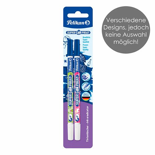 Produktbild von Pelikan, Tintenlöscher Superpirat fein 2 Stück