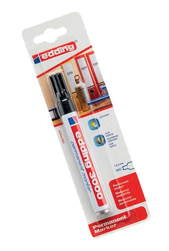 Produktbild von Edding, 3000 Permanent Marker schwarz
