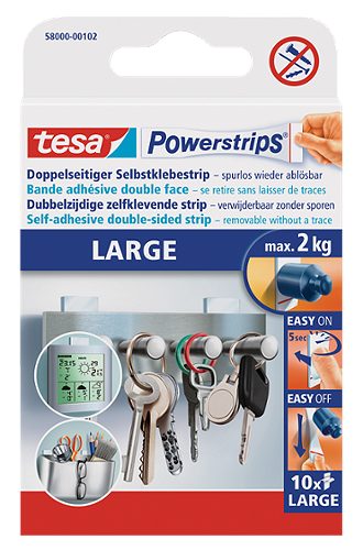 Produktbild von Tesa, Power Strips large 10 Stück