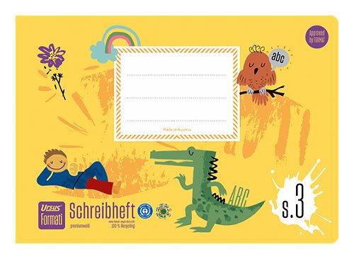 Produktbild von Formati, S3 Schreibheft A5 Querformat liniert, 20 Blatt