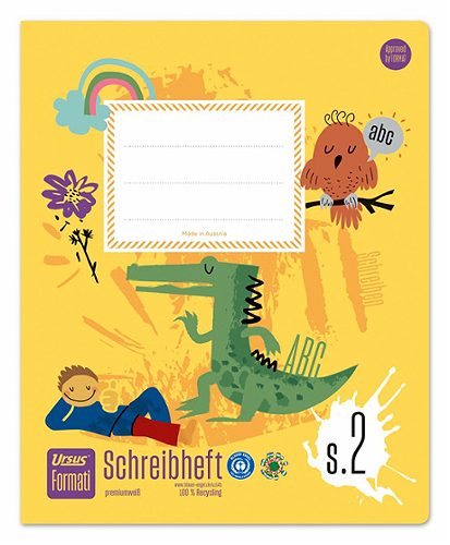 Produktbild von Formati, S2 Schreibheft Quart, liniert, 20 Blatt