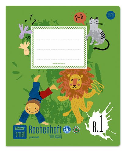 Produktbild von Formati, R1 Rechenheft Quart, kariert, 20 Blatt