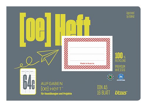 Produktbild von Ursus OE, Heft OE.64c Aufgabenheft A5 quer 16 Blatt