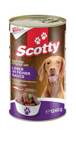 Produktbild von Scotty, Hundenahrung mit Leber in Sauce