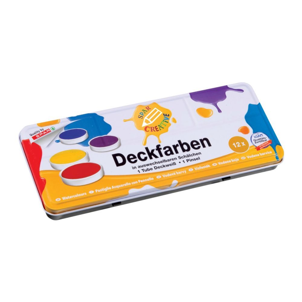 CR. Deckfarben 12er,m.P.u.D.    GVE 10