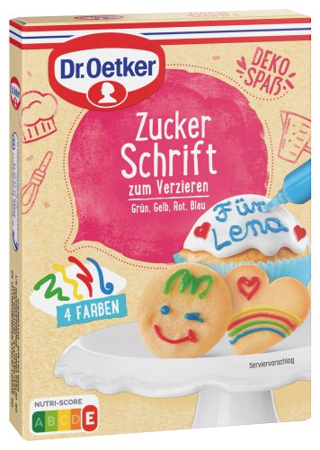 Produktbild von Dr. Oetker, Zuckerschrift 4 Farben 4x25g