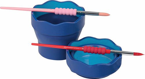 Produktbild von Faber Castell, Wasserbecher Click & Go, blau