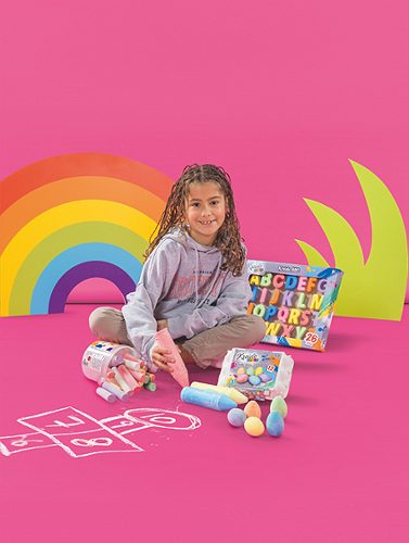 Produktbild von SPAR CREATIVE, Straßenmalkreide farblich sortiert 20 Stück