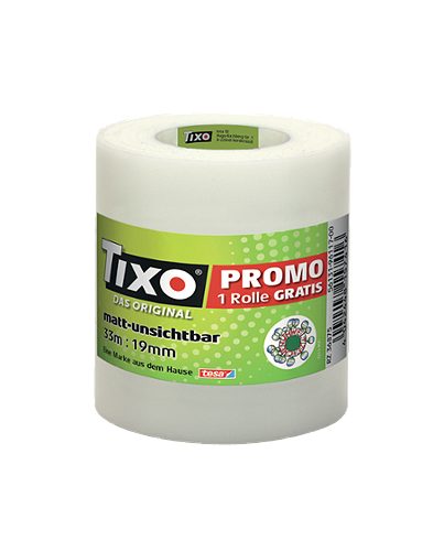 Produktbild von Tixo, Klebeband Nachfüllung matt-unsichtbar, 33m x 19mm 3 Rollen