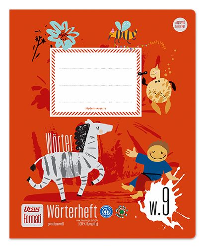 Produktbild von Formati, W.9 Wörterheft Quart 20 Blatt