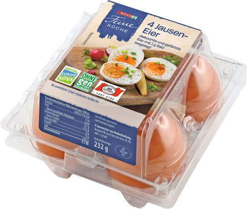 Produktbild von SPAR Feine Küche, Jausen-Eier Gekocht & gefärbte mit 1g Salz beigelegt