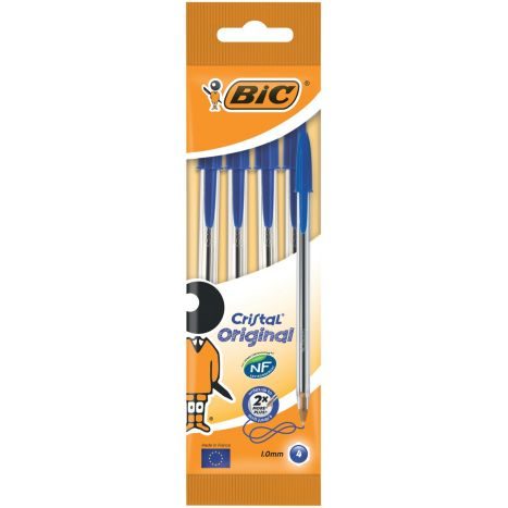 BIC Kugelschreiber blau 4 Stück
