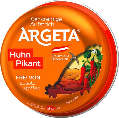 Produktbild von Argeta, Hühnerfleischaufstrich pikant