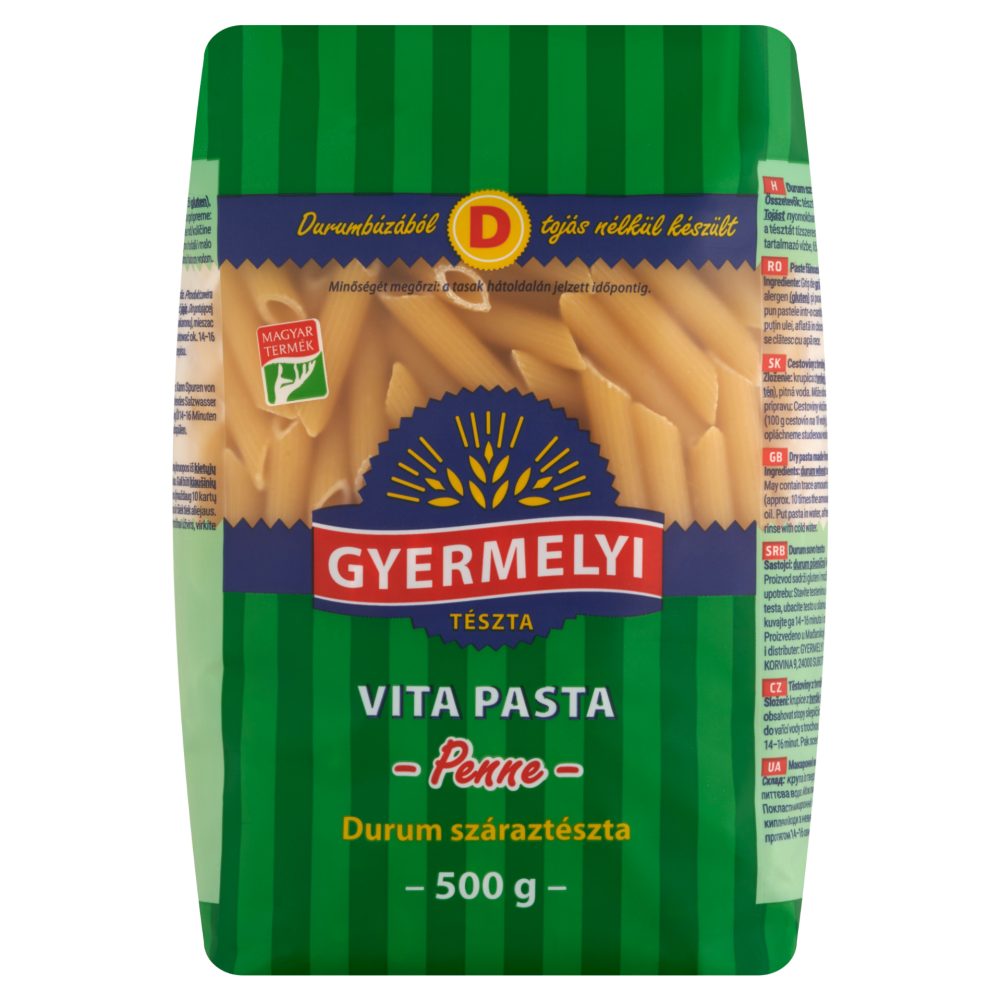 VITA PASTA DURUM PENNE 500G