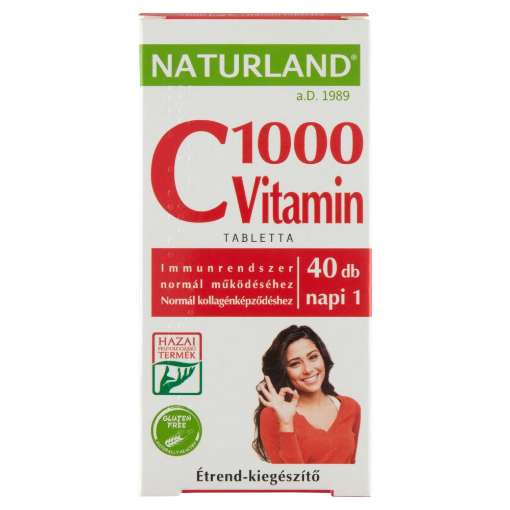 Naturland 1000 mg C vitamin trend kieg sz t tabletta 40 db 52 g