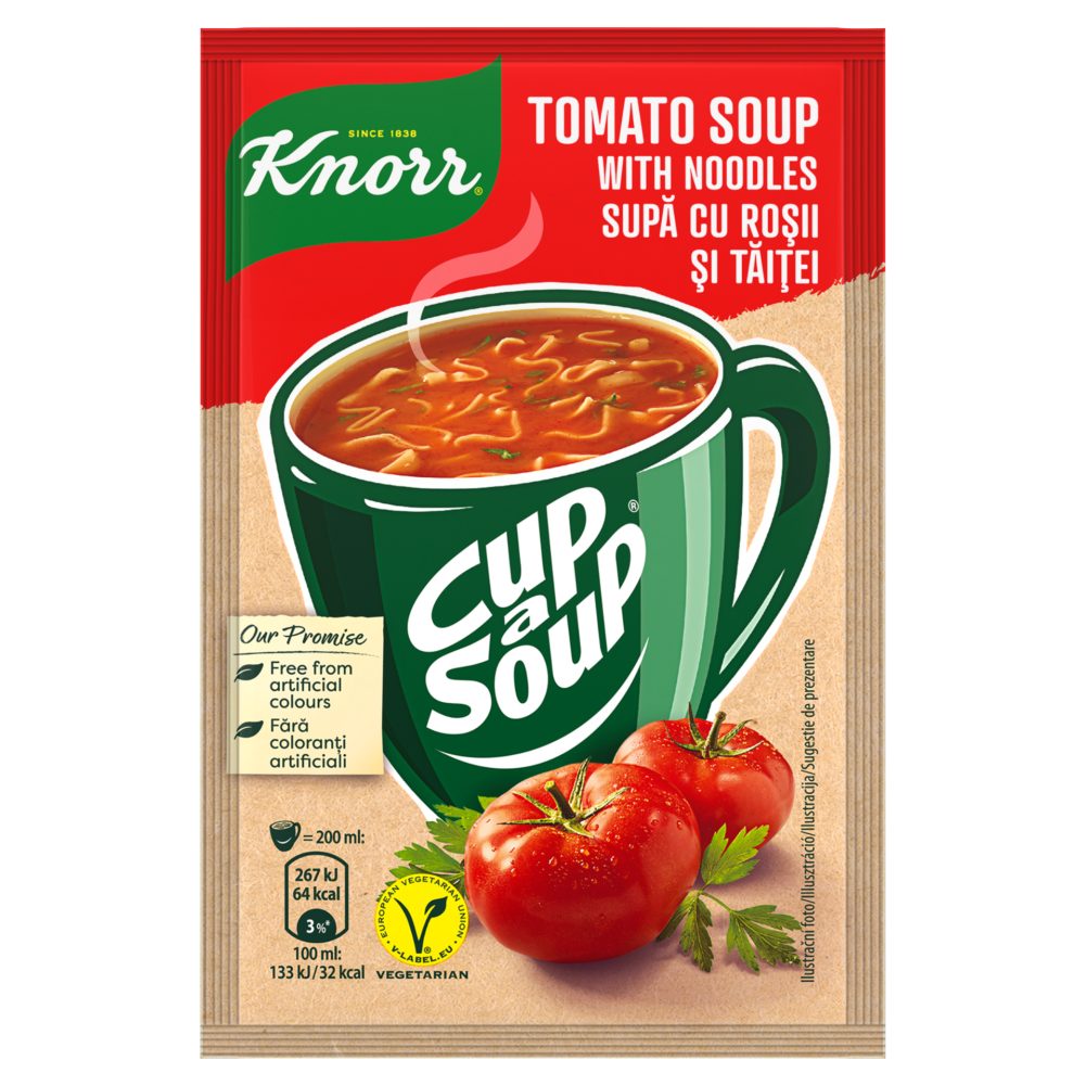 Knorr Cup a Soup paradicsomleves tésztával 19 g SPAR ONLINE SHOP