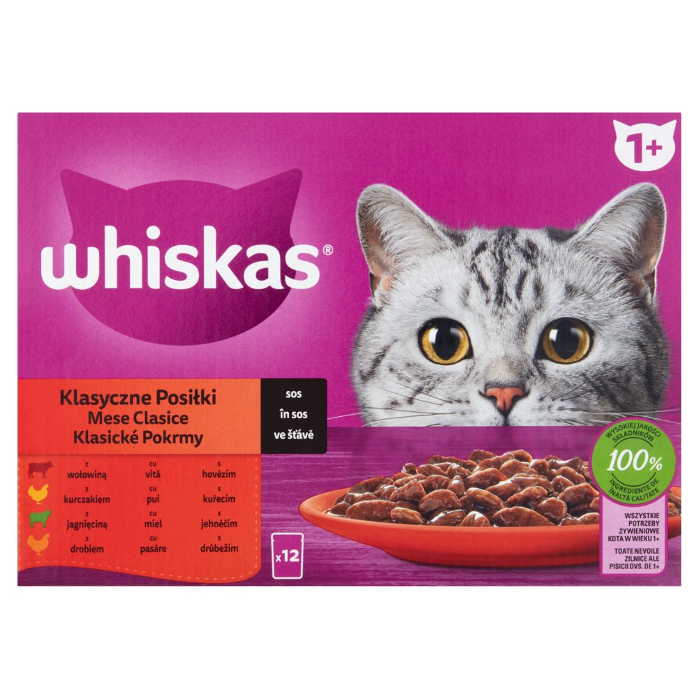 WHISKAS HÚSOS 12X85G