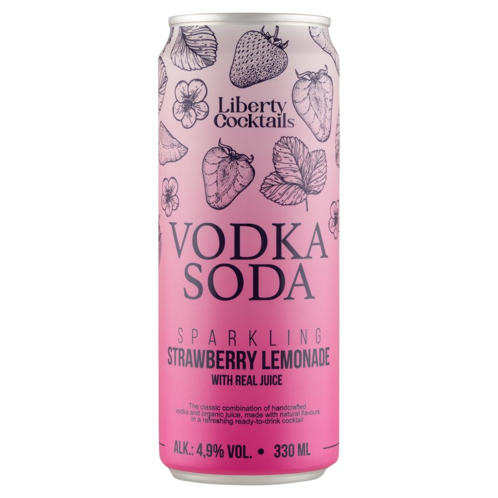 LIBERTY VODKA SODA STRAWBERRY