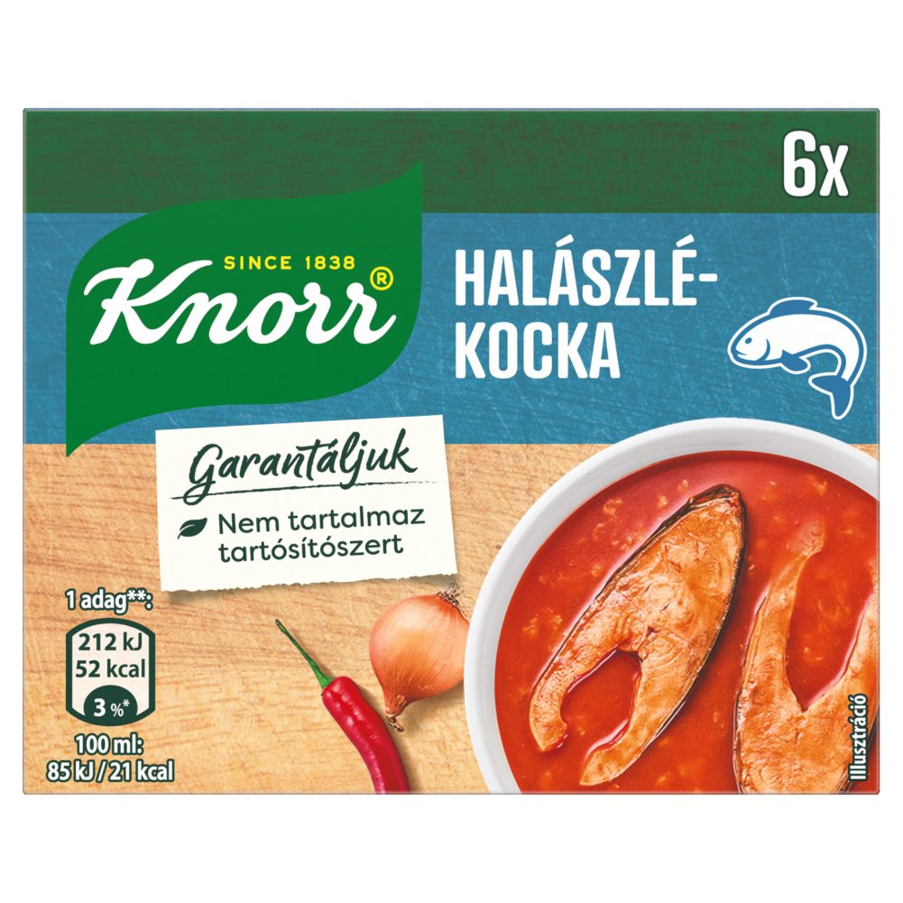 KNORR HALÁSZLÉKOCKA 60G