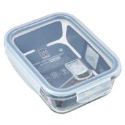 Transparenter Glasbehälter Click&Close