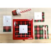 $$PIATTI 24*24 ROSSO X6 LE NAPPAGE