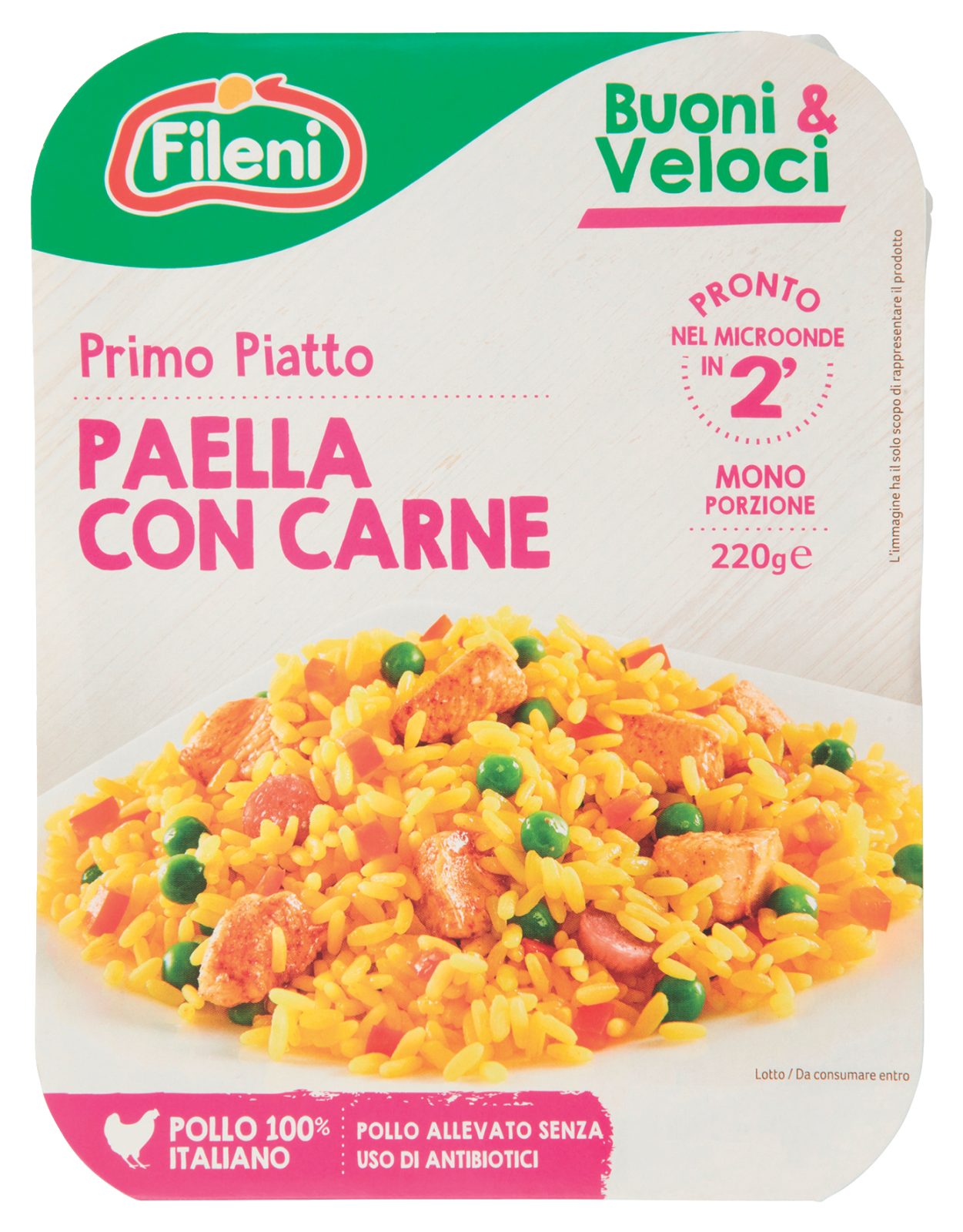 Paella con carne