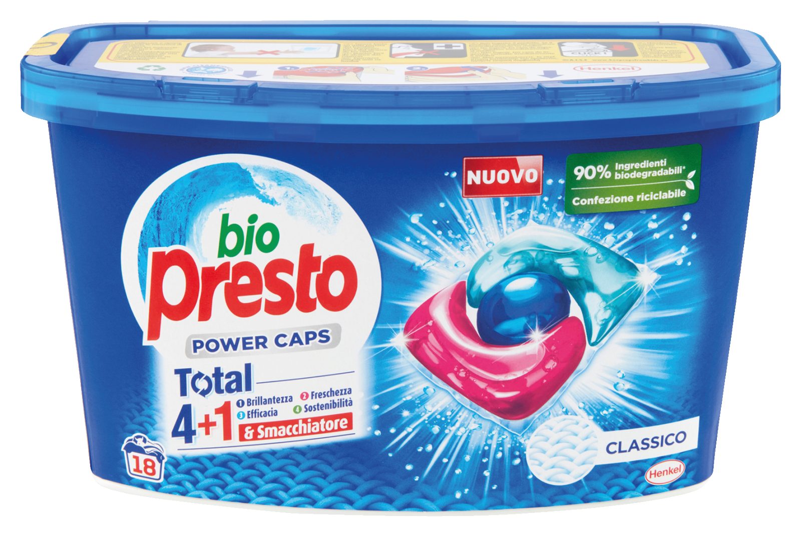 DET LAV BIOPRESTO CAPS CLASSICO X18