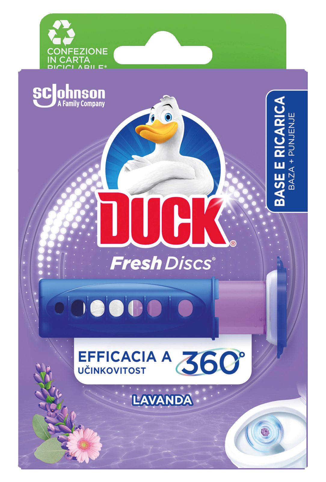 Fresh Discs - Base per Dischi Gel Igienizzanti WC, Fragranza Eucalipto