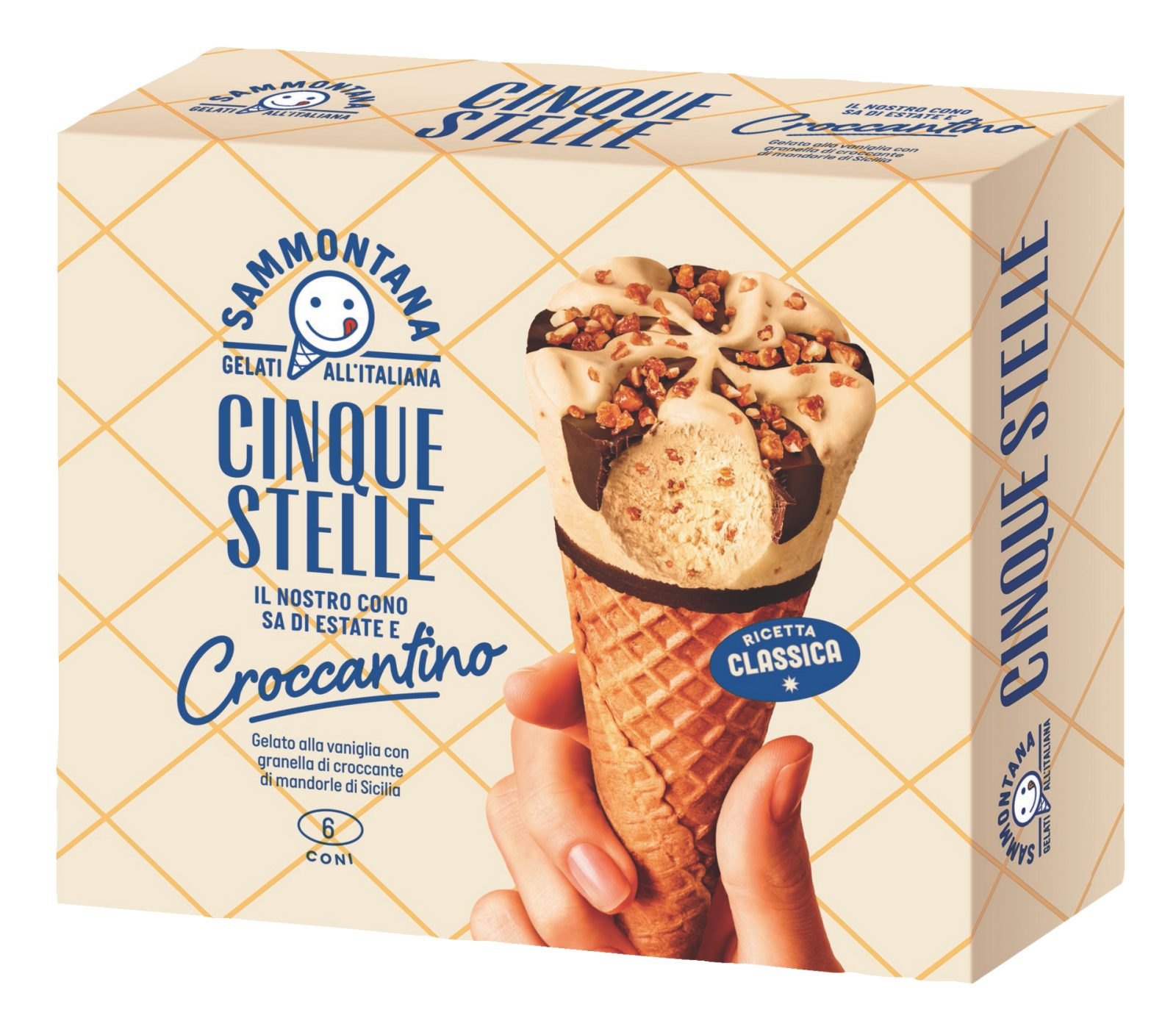 6 Coni Cinque Stelle Croccantino