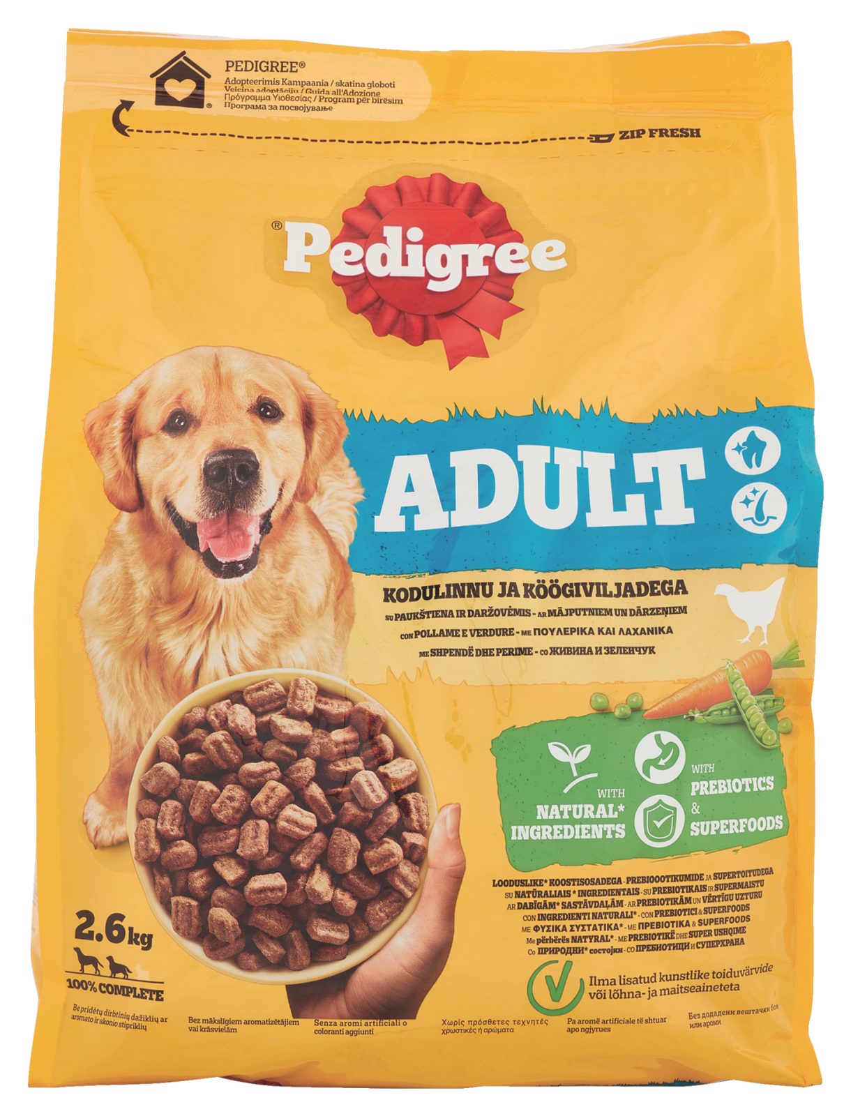 Crocchette per cane Adult Pollame Verdure