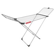 Stendibiancheria Aluminium 100
 - in alluminio
 con ruote per facilitare
 gli spostamenti
- superficie di asciugatura: 20 m
 con accessori per
 appendere piccola
 biancheria intima
- dimensioni aperto:
 167 x 56 x 92 cm
- dimensioni chiuso:
 56 x 4 x 132 cm