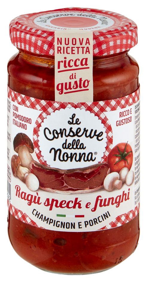 Ragù speck e funghi