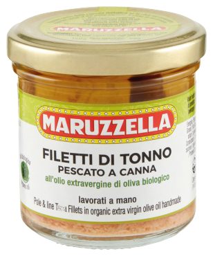 Filetto di tonno in olio extra vergine di oliva bio - Maruzzella - 150 g