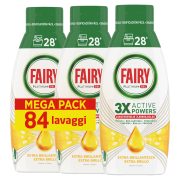 Gel Lavastoviglie Platinum Extra Brillantezza, Detersivo Piatti Limone 3x28=84 Lavaggi