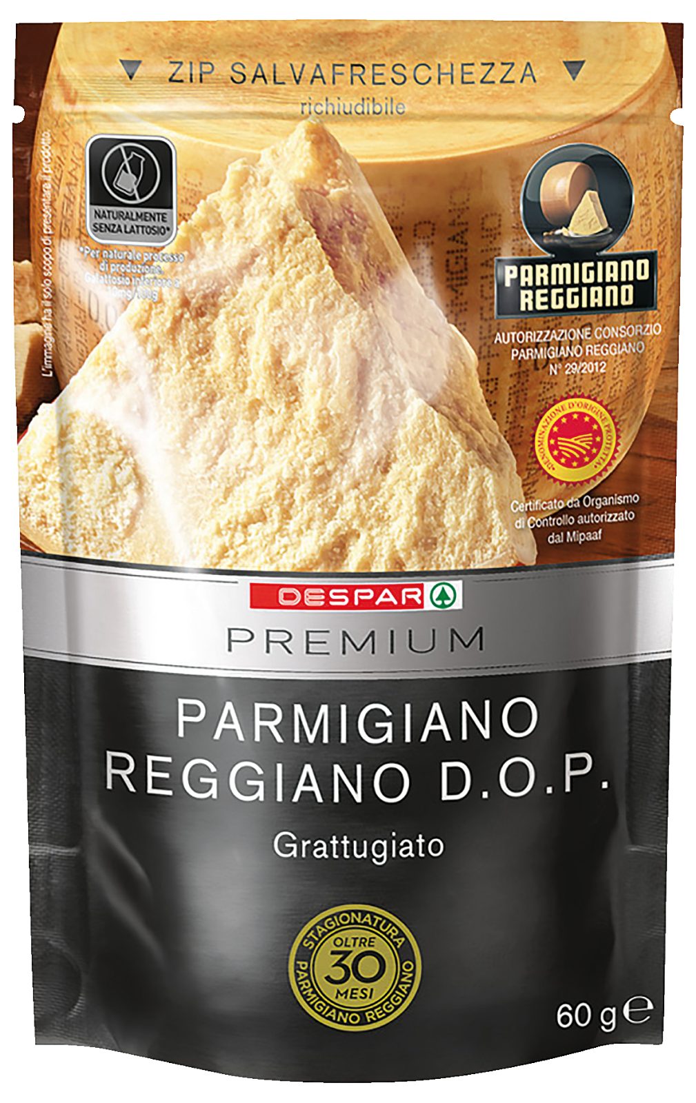 Geriebener Parmesankäse 