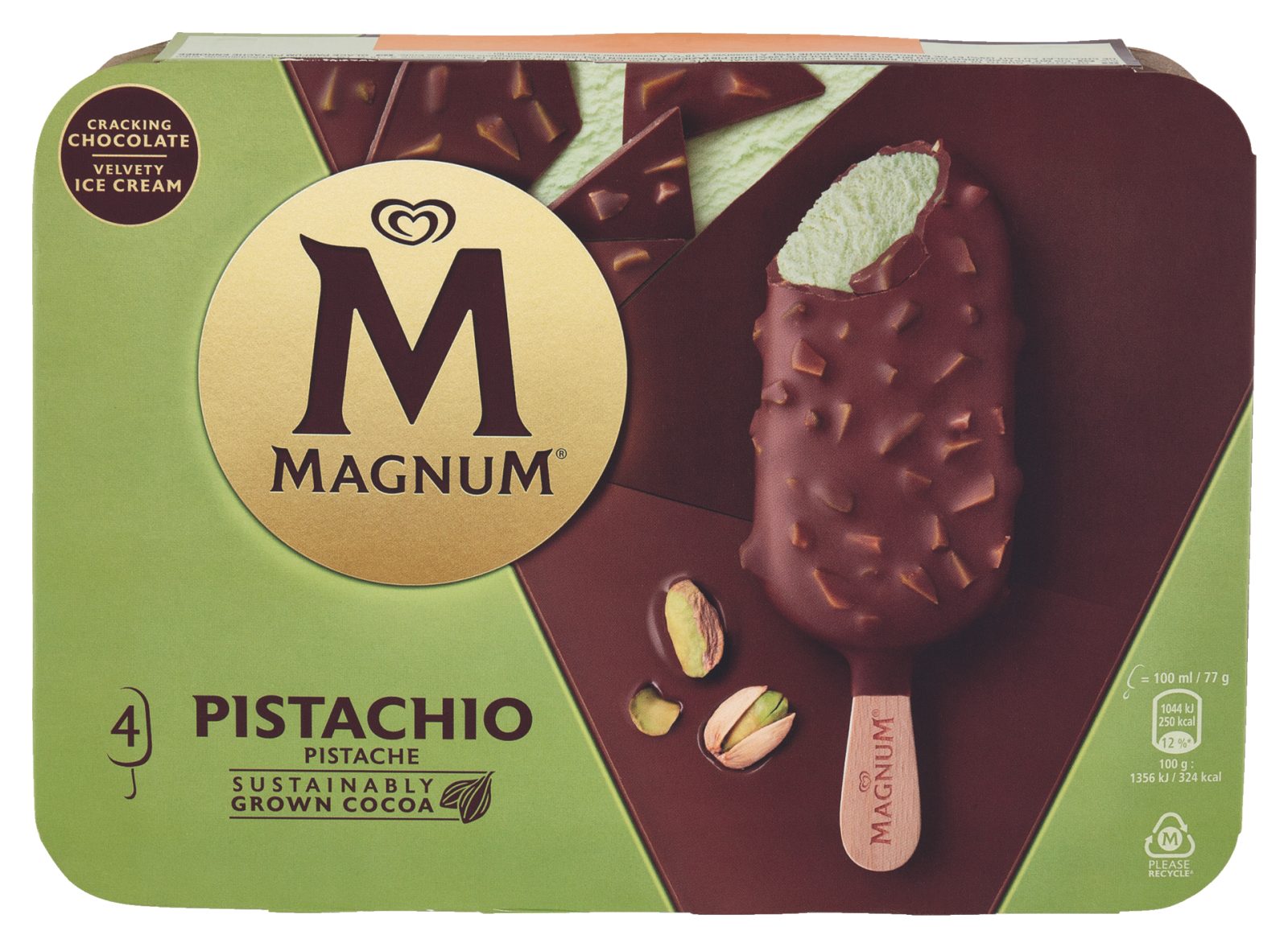 4 gelati Magnum Pistacchio