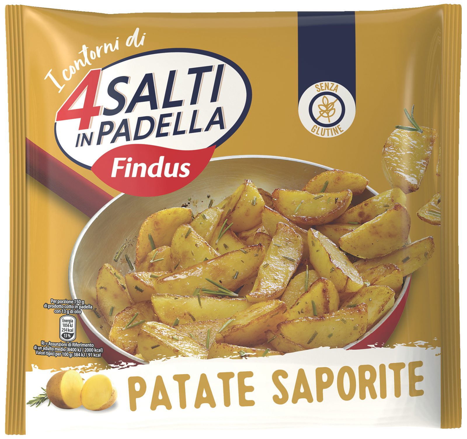 Würzige Kartoffelspalten 4 Salti in Padella
