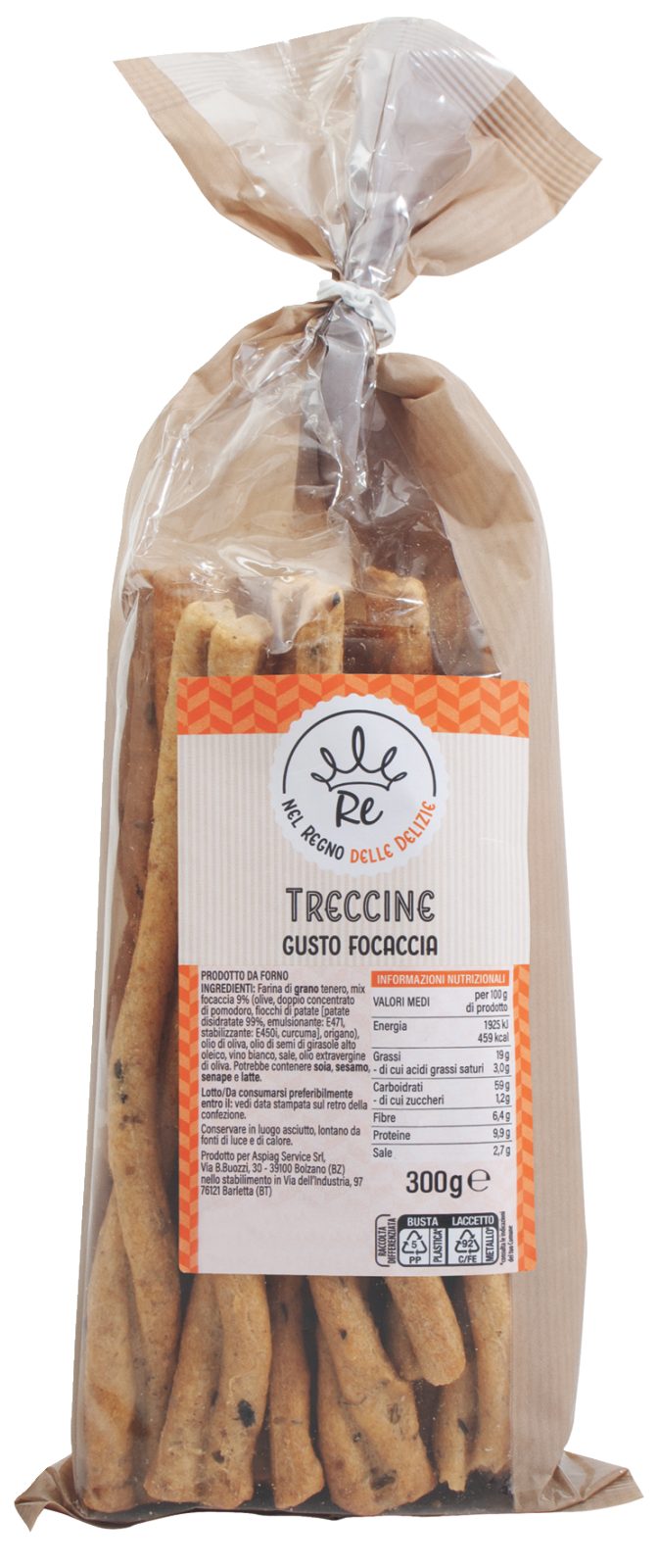 Treccine gusto focaccia