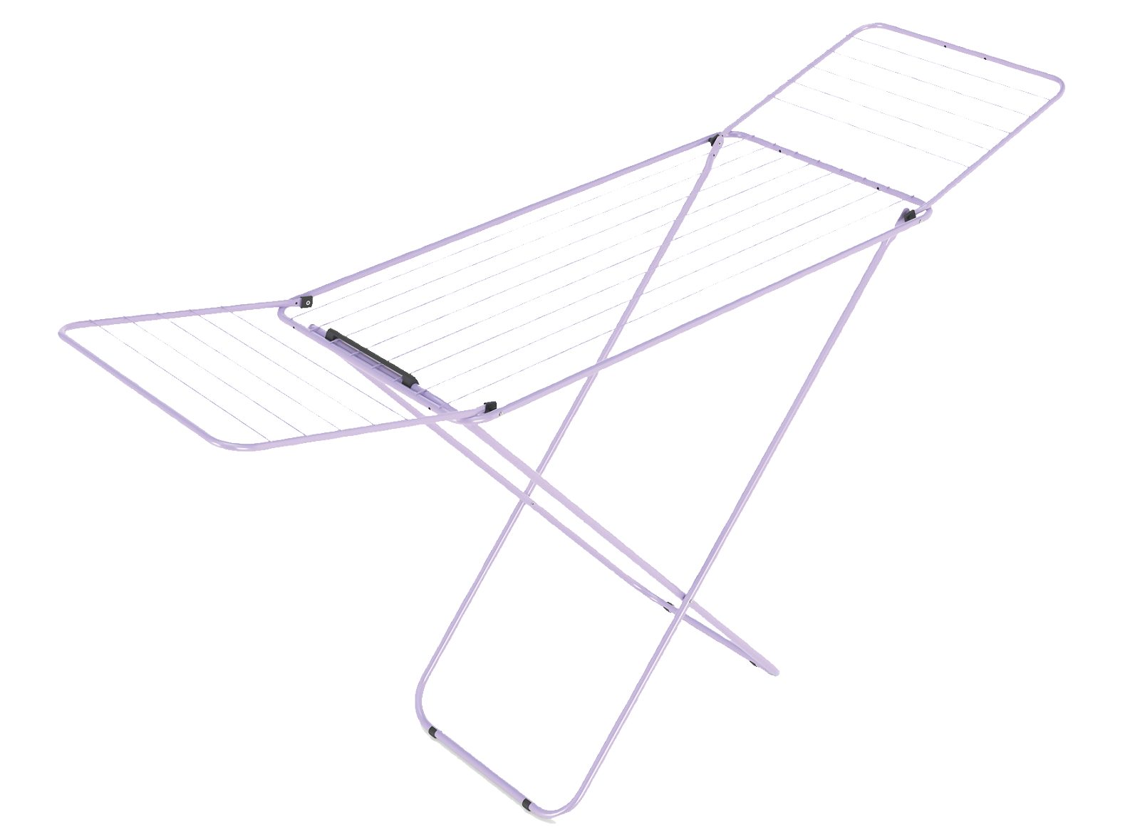 Stendibiancheria a cavalletto con ali
- superficie utile per stendere 18 m
- griglie in acciaio verniciato, antiruggine
- esclusivo sistema di apertura e chiusura
senza snodi rende il prodotto più resistente
- leggero e compatto
- disponibile in due colori