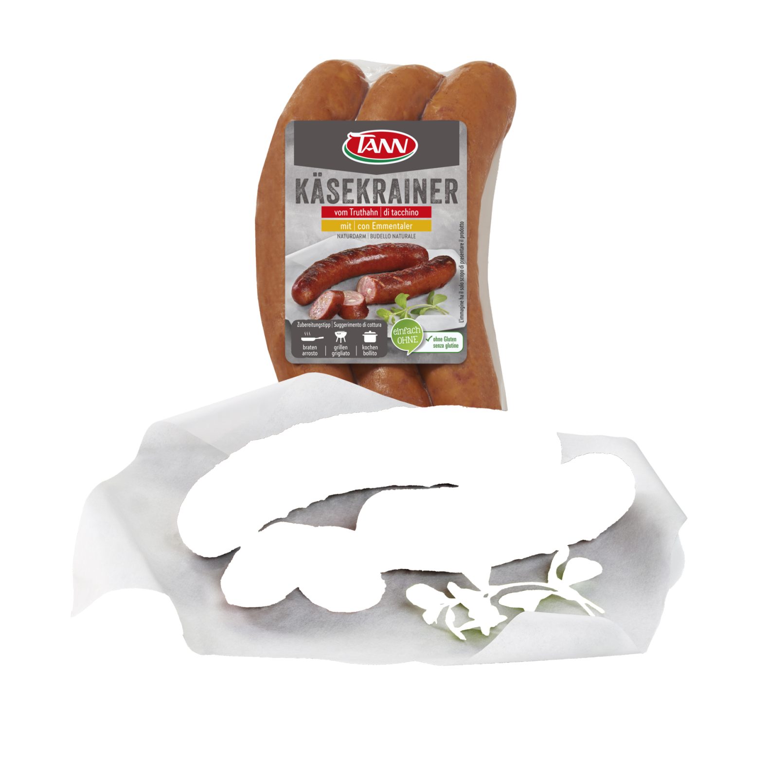 Käsekrainer vom Truthahn