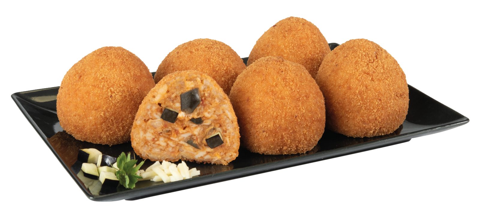 Reisbällchen Arancini mit Auberginen