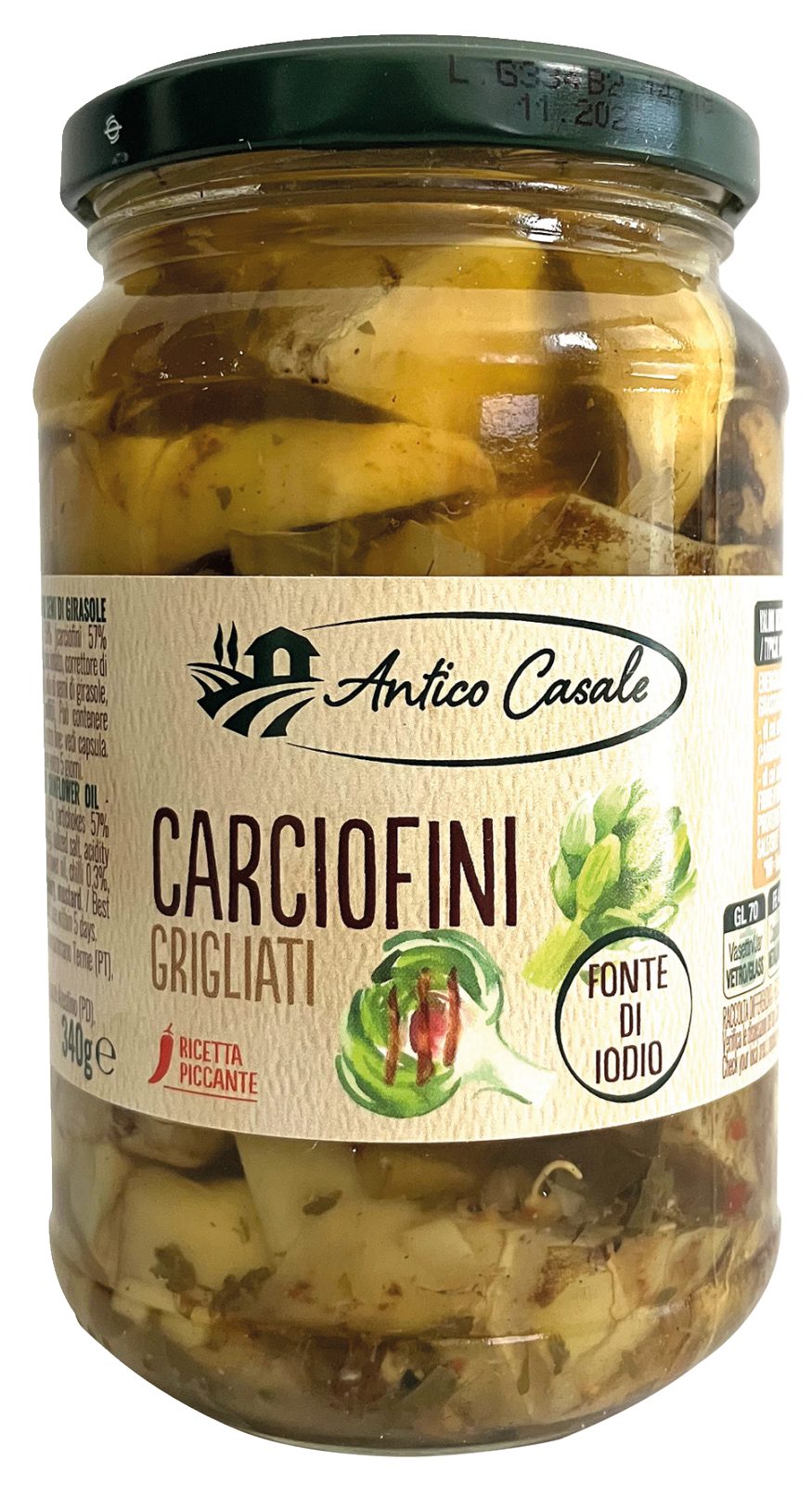 Carciofi grigliati in olio di girasole
