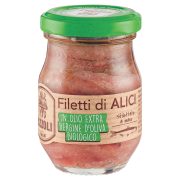 Filetti di alici distesi in olio Extra Vergine d'oliva Biologico
